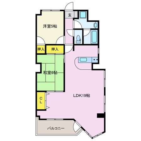 前橋駅 徒歩1分 5階の物件間取画像